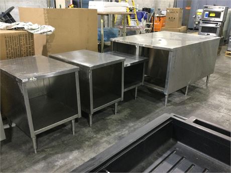 Mix lot of (04) Stainless still Tables