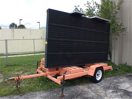 2010 American Signal Portable Changeable Message Trailer