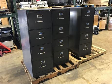 (3) Metal File Cabinets