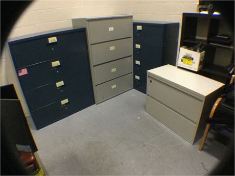 Mix lot of (5) File Cabinets