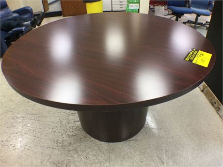 48” Round Mahogany Laminated Table (Table Only!)
