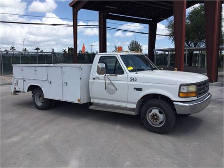 1997 Ford F-350 XL Long Bed Utility Truck