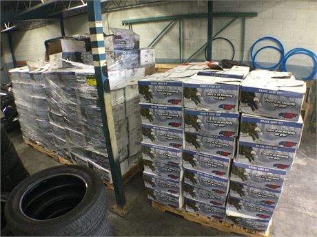(3) Pallets of Used Brake Shoes