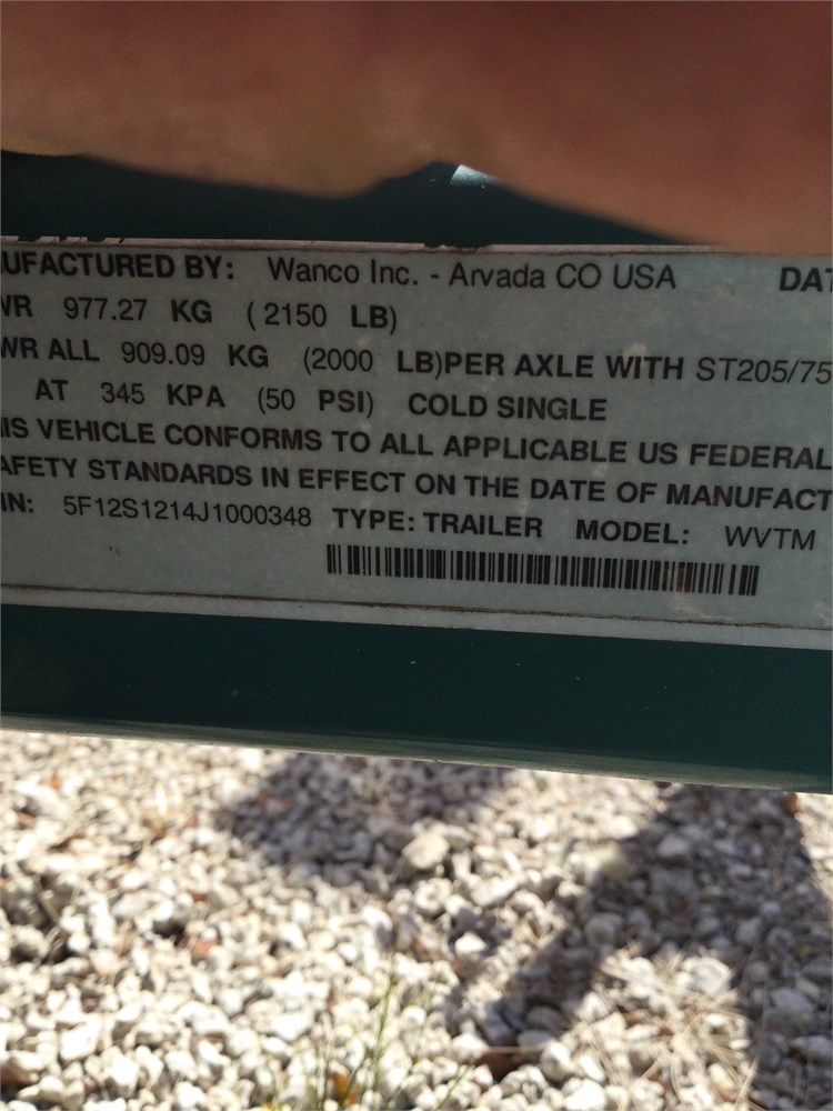 BIDERA Government Auctions - 2018 Wanco Message Board Trailer