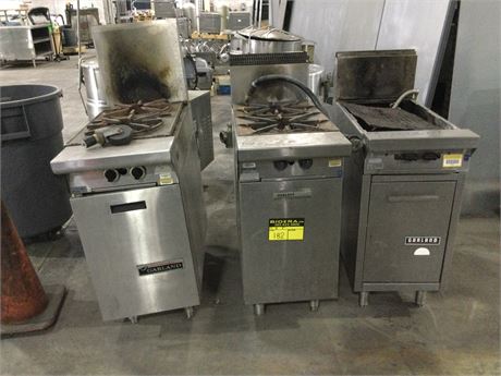 Mix lot of (03) Commercial Garland Gas Range