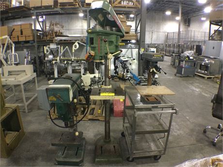 (3) Assorted Lot of Drill Press Machines