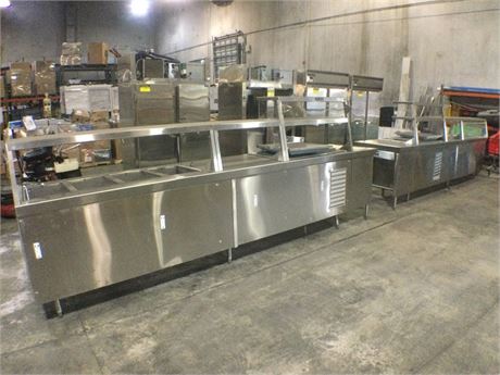 (02) 1990 Delfied Commercial Heated & Refrigerated Serving Counter