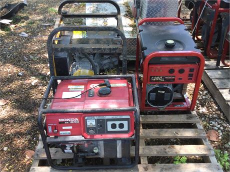 Mix lot of (03) Portable Generator For Parts
